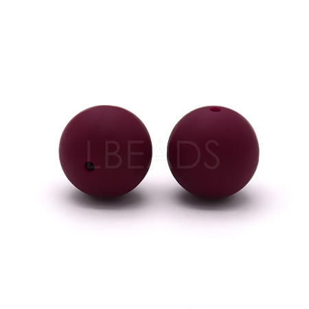 Round Food Grade Eco-Friendly Silicone Beads SI-JX0066A-24-1