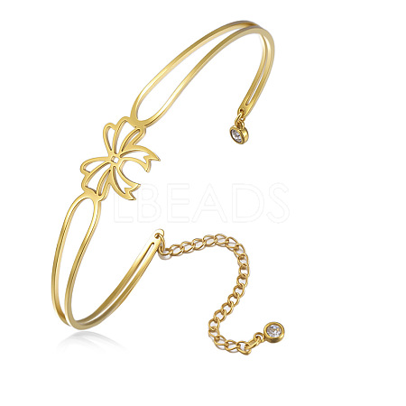 304 Stainless Steel Cuff Bangles for Women FS-WG13D36-02-1