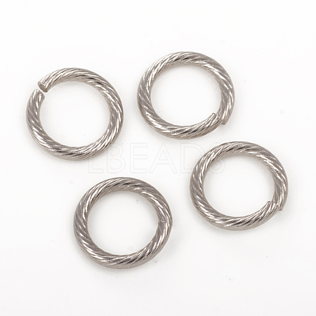 Tarnish Resistant 304 Stainless Steel Open Jump Rings STAS-G224-23P-02-1