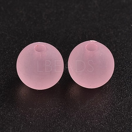 Transparent Acrylic Ball Beads FACR-R021-8mm-15-1