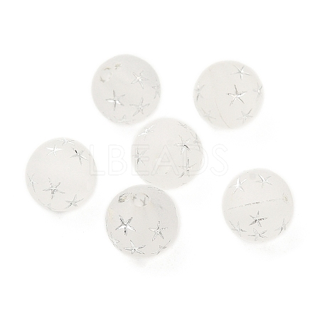 Opaque Acrylic Beads OACR-C016-15B-1