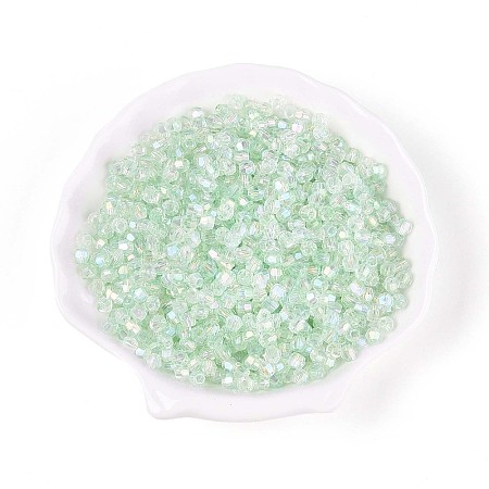 Transparent Spray Painted Glass Beads X1-EGLA-N018-4mm-04-1