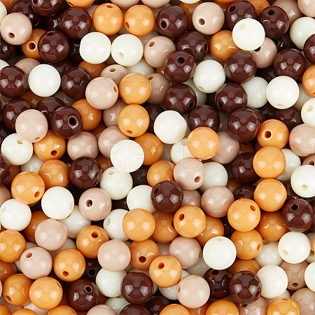 Opaque Acrylic Beads SACR-PA0001-04B-01-1