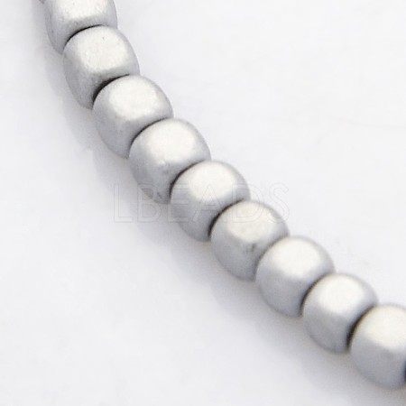 Electroplate Non-magnetic Synthetic Hematite Beads Strands G-J212D-01-1