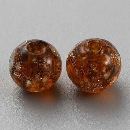 Luminous Handmade Gold Sand Lampwork Beads FIND-TAC0005-35C-02-1