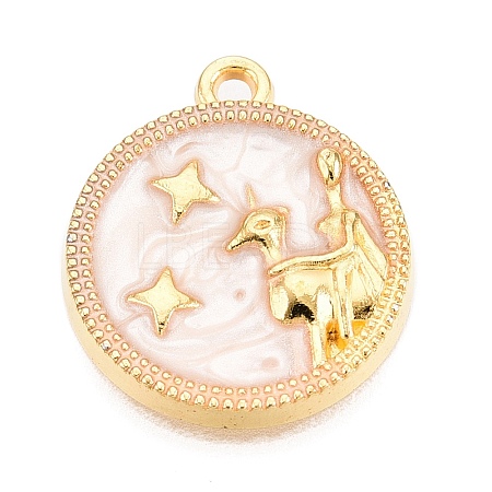 Alloy Enamel Pendants X1-ENAM-T021-03K-1