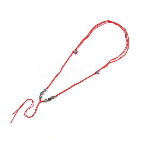 Nylon Cord Necklace Making MAK-T005-07C-01-1