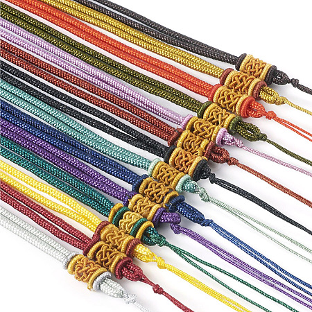  14Pcs 14 Colors Nylon Cord Braided Necklace Making MAK-TA0001-13-1