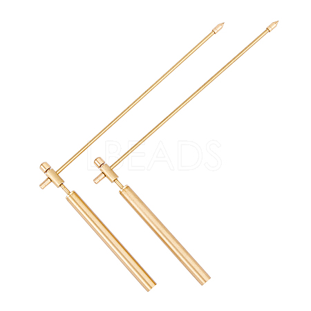 Brass Dowsing Rods for Energy Water Seeking AJEW-WH0347-88G-1