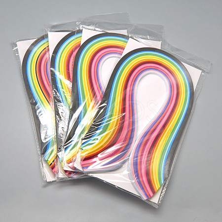 Rectangle 26 Colors Quilling Paper Strips X-DIY-R041-11-1