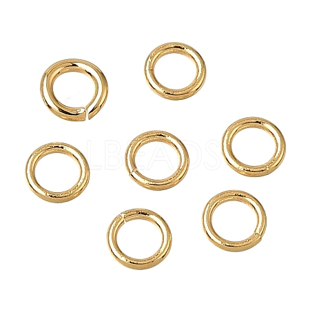 Brass Open Jump Rings KK-CBA1A60-06A-G-1