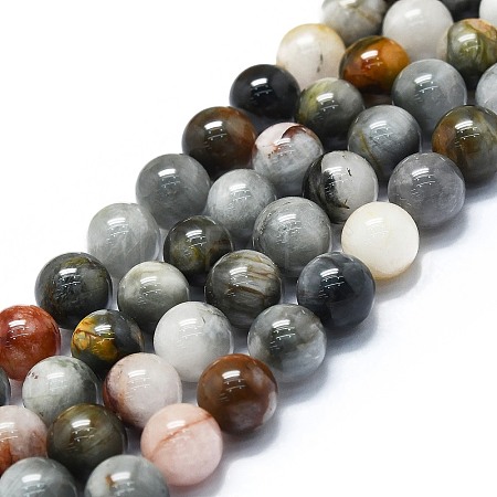 Natural Eagle Eye Stone Beads Strands G-K245-A09-04-1