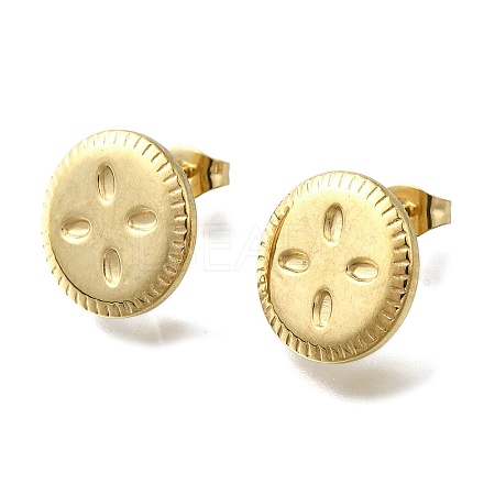 304 Stainless Steel Stud Earring Findings LS-STAS-B087-04G-01-1