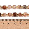 Natural Black Gold Rutilated Quartz Beads Strands GG-CBABD99-03A-5