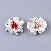 Handmade Woven ABS Plastic Imitation Pearl Cabochons FIND-N050-11C-2