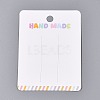 Cardboard Paper Jewelry Display Cards for Hair Clip Storage CDIS-N004-08-1