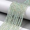 Electroplate Transparent Glass Beads Strands X1-GLAA-H021-01B-FR07-3