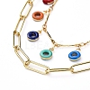 Brass Enamel Double Layer Necklaces NJEW-JN02831-04-2