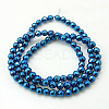 Non-Magnetic Synthetic Hematite Beads Strands G-C018-4mm-2
