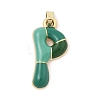Alloy Enamel Pendants ENAM-S023-01G-P-2