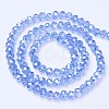 Electroplate Glass Beads Strands EGLA-A034-T6mm-B09-2