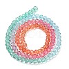 Transparent Painted Glass Beads Strands X1-DGLA-A034-T4mm-A11-5