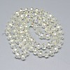 Electroplate Glass Beads Strands EGLA-Q083-8mm-D11-2