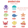 20Pcs 8 Style Ocean Animals PEVA Bathtub Non-Slip Stickers AJEW-WH0248-499-2