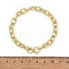 6MM Brass Cable Chain Bracelets with S Clasps BJEW-JB14255-4