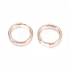 304 Stainless Steel Huggie Hoop Earrings EJEW-G272-02-16mm-RG-2