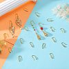 10 Pair Brass Micro Pave Clear Cubic Zirconia Earring Hooks ZIRC-SZ0004-99-3