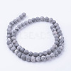 Natural Map Stone/Picasso Stone/Picasso Jasper Bead Strands G-G735-27F-6mm-2