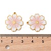 304 Stainless Steel Enamel Pendants STAS-S156-01G-06-3