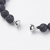Natural Lava Rock Beads Stretch Bracelets BJEW-I241-13G-3