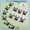 12Pcs 3 Styles Panda Silicone Beads JX662A-4