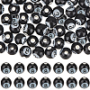 54Pcs Glazed Porcelain Round Beads PORC-SC0001-09-1