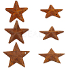 90Pcs 3 Styles Star Rust Iron Big Pendants IFIN-GF0001-13A-7