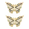 Brass Micro Pave Cubic Zirconia Pendants CU-CBA908F-05G-08-1