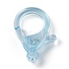 Transparent Plastic Lobster CLaw Clasps KY-H005-A02-3