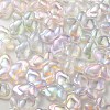 UV Plating Luminous Transparent Acrylic Beads OACR-P010-11-3