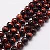 Natural & Dyed & Heated Tiger Eye Bead Strands G-P230-12-8mm-1