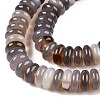 Natural Grey Agate Beads Strands G-T138-71-3