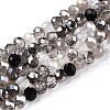 Electroplate Glass Beads Strands GLAA-T023-B16-01-1
