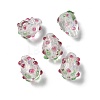 Handmade Foil Lampwork Bumpy Beads Strands FOIL-Z001-05C-2