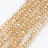 Electroplate Glass Beads Strands EGLA-D020-8x5mm-49-1