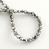 Electroplate Glass Bead Strands EGLA-R094-3mm-08-2