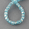 Electroplate Glass Beads Strands EGLA-R030-6x6mm-27-2