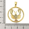Golden Brass Micro Pave Cubic Zirconia Pendants KK-R159-37G-3