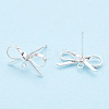 Brass Stud Earring Findings X-KK-S350-013S-1