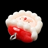 Christmas Opaque Resin Pendants CRES-D016-01D-4